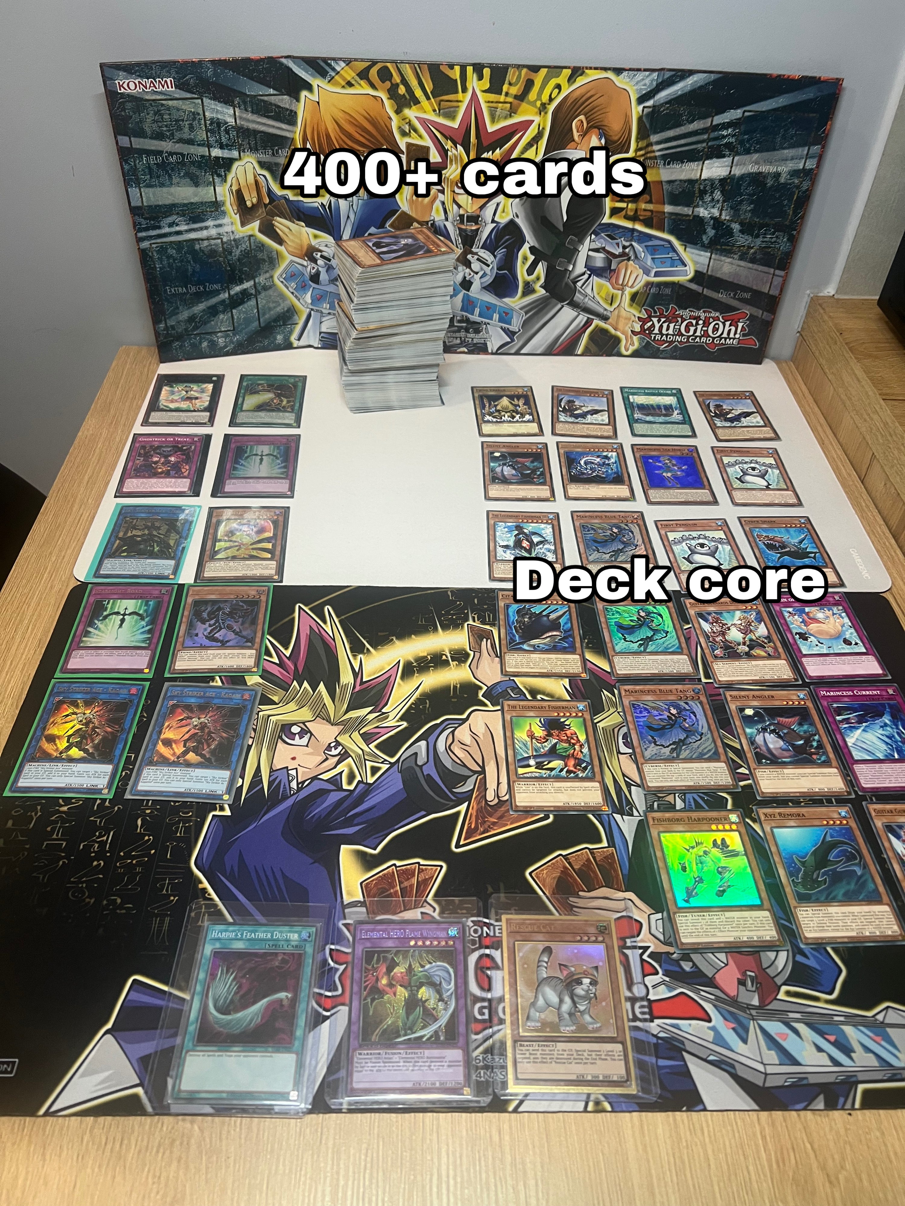 yu-gi-oh collection Bundle [ water cards + 400 cards collection ]