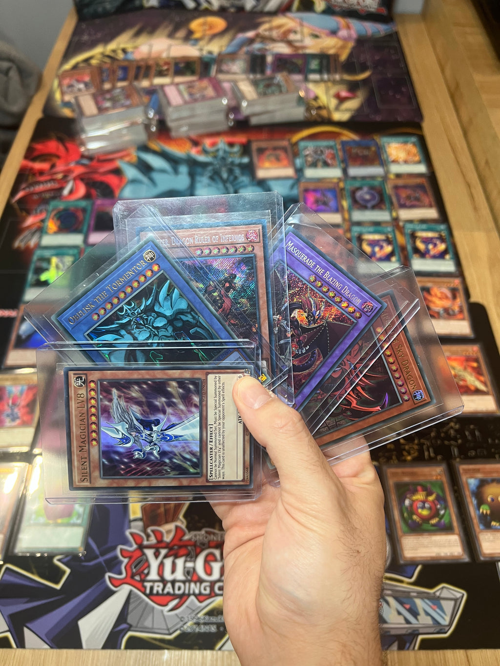 Yu-gi-oh collection bundles with Silent Magician , Egyptian gods + 500 cards!